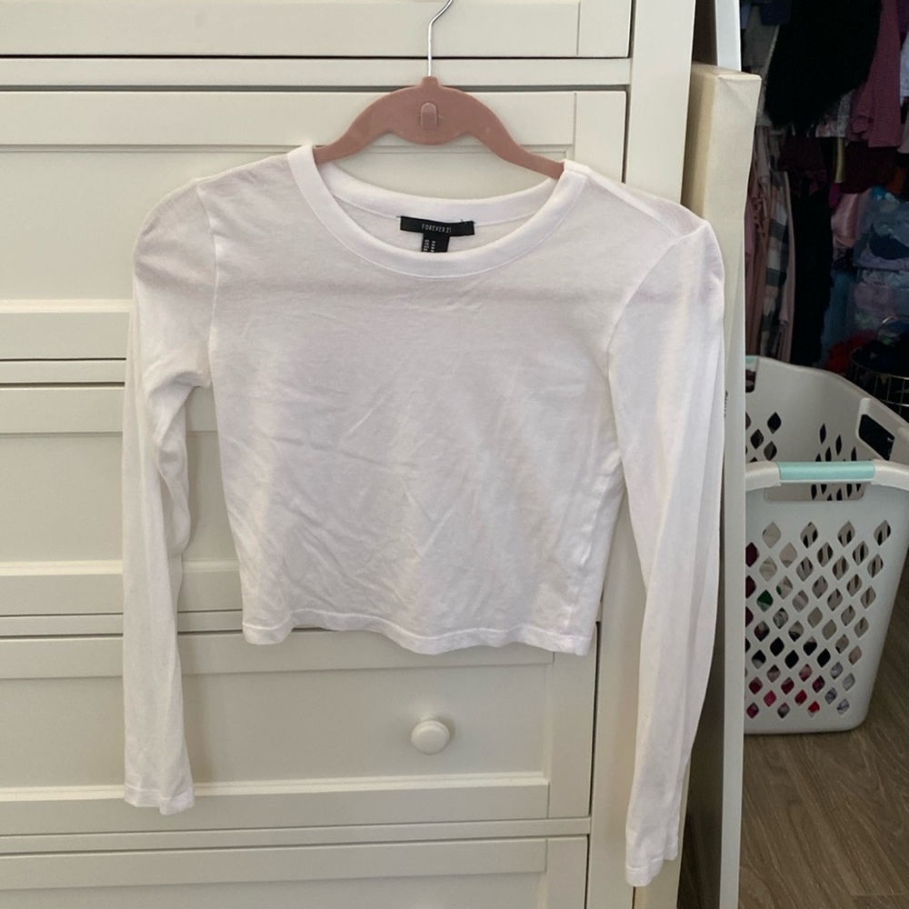 forever 21 cropped tee